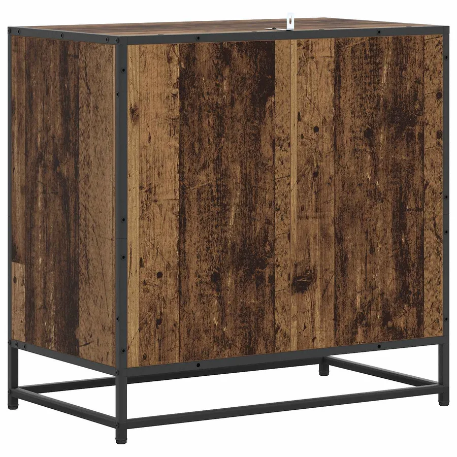 Armoire à tiroirs 3-Tiroir Bois ancien 70 x 41 x 70 cm - 4