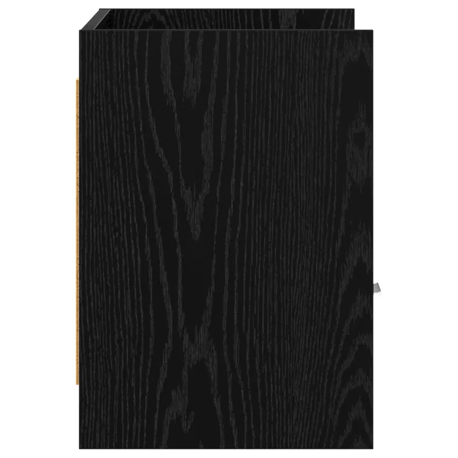 Meuble TV 71,5 x 33 x 47 cm Chêne noir Bois d'ingénierie - 6