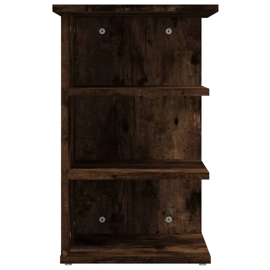 Armoire latérale Chêne fumé 35x35x55 cm Bois d'ingénierie - 6