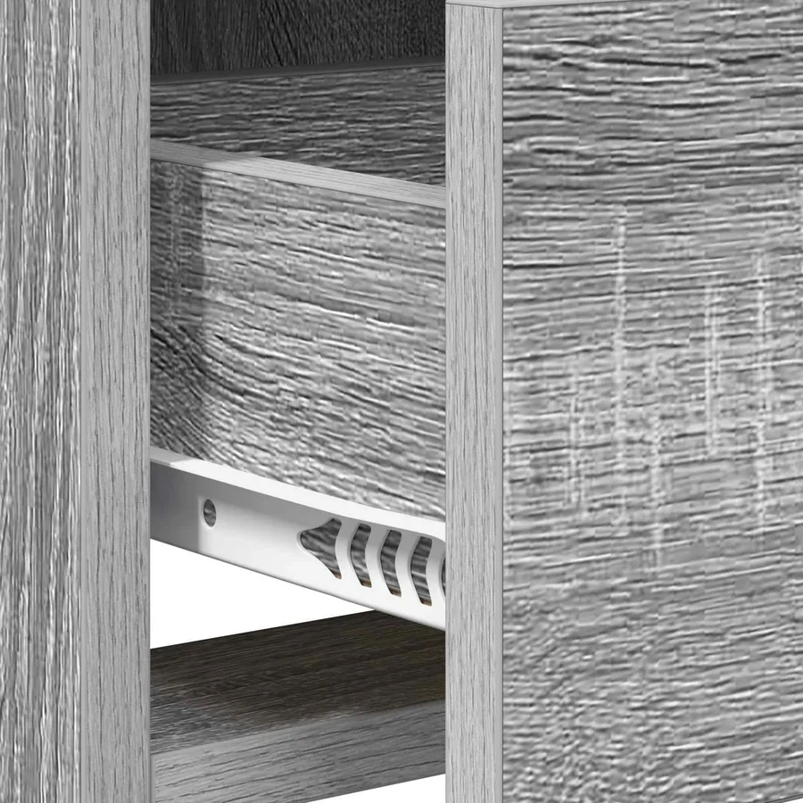 Meuble TV 100 x 33 x 47 cm Sonoma gris Bois d'ingénierie - 8
