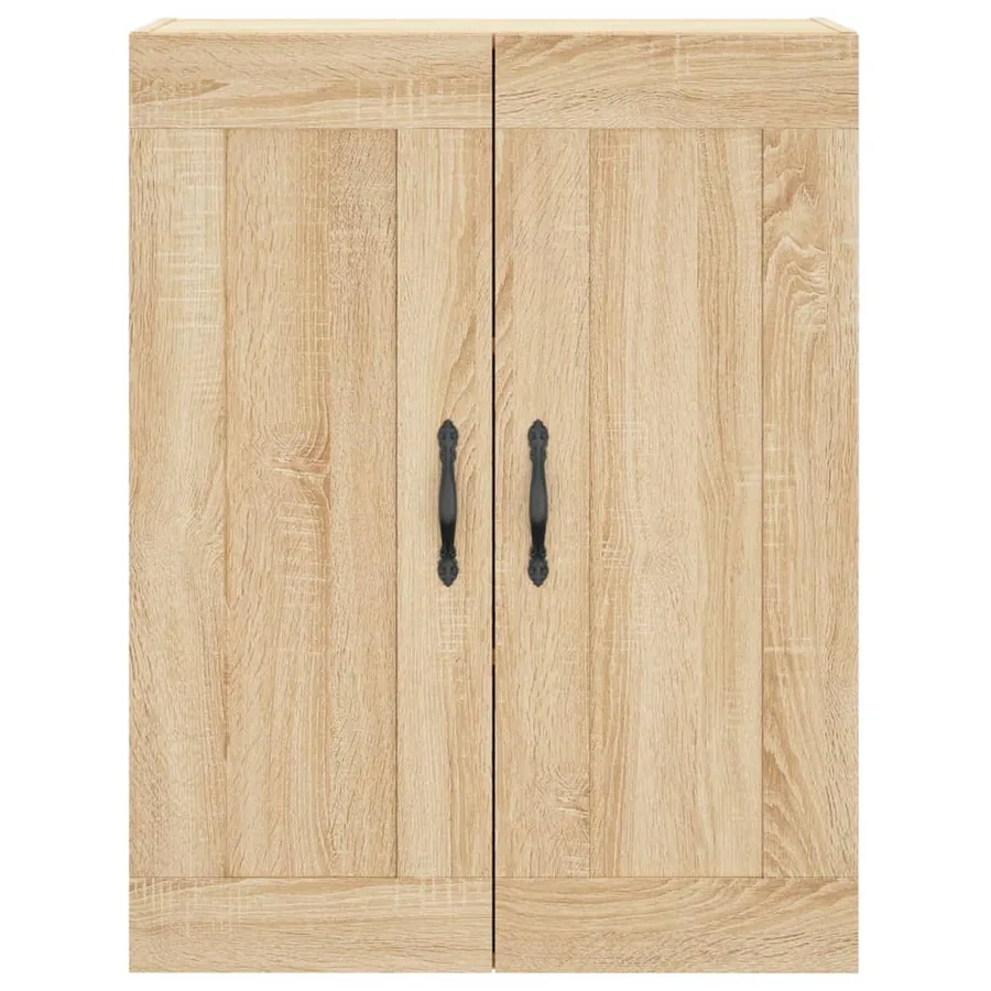 Buffet haut Chêne sonoma 69,5x34x180 cm Bois d'ingénierie - 6