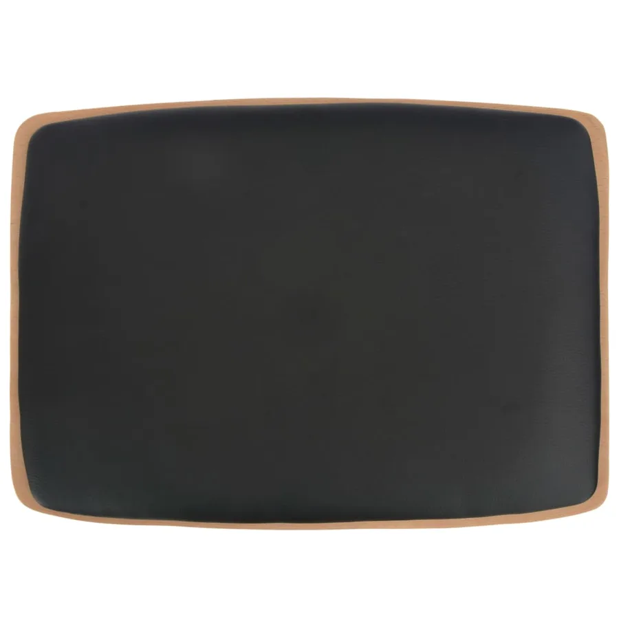 Tabourets de bar lot de 2 noir similicuir - 7