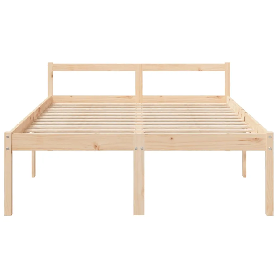 Lit pour personne âgée sans matelas 120x200 cm bois pin massif - 4