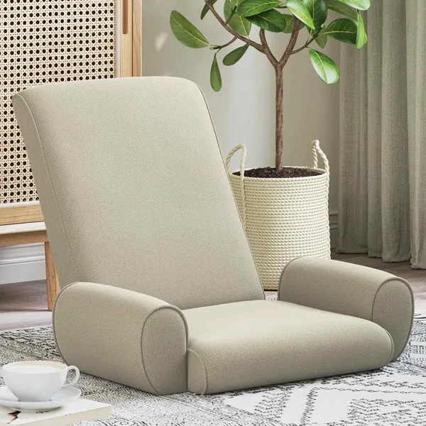 Fauteuil de sol ajustable Sable Velours grainé