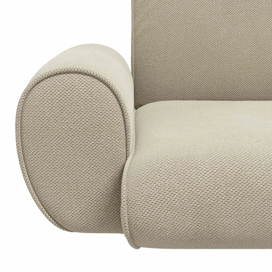 Fauteuil de sol ajustable Sable Velours grainé - 7