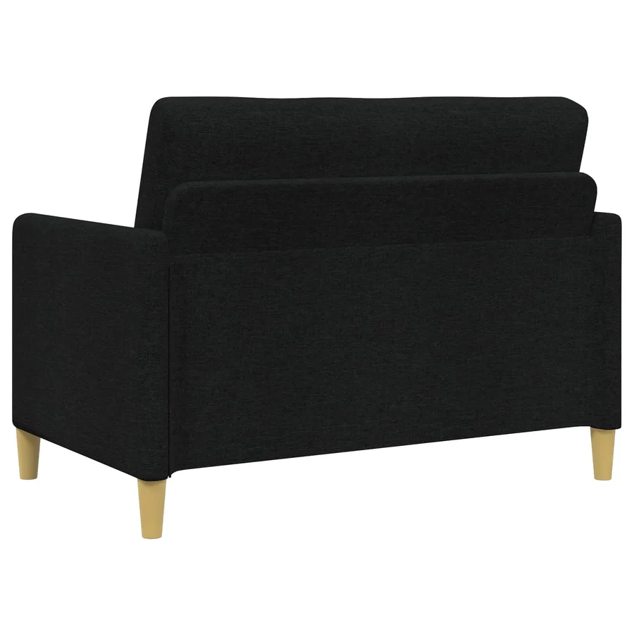 Canapé avec rangement 2 pcs Noir Polyester - 3