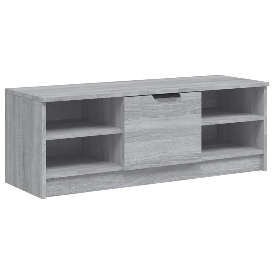 Meuble TV Sonoma gris 102x35,5x36,5 cm Bois d'ingénierie - 2