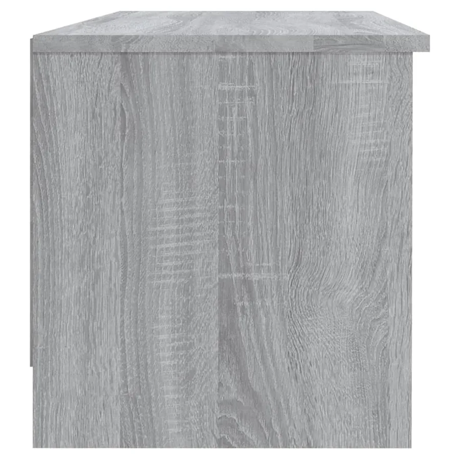 Meuble TV Sonoma gris 102x35,5x36,5 cm Bois d'ingénierie - 7