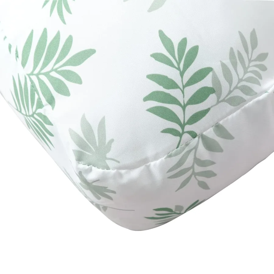 Coussin de palette motif de feuilles 60x60x12 cm tissu - 7
