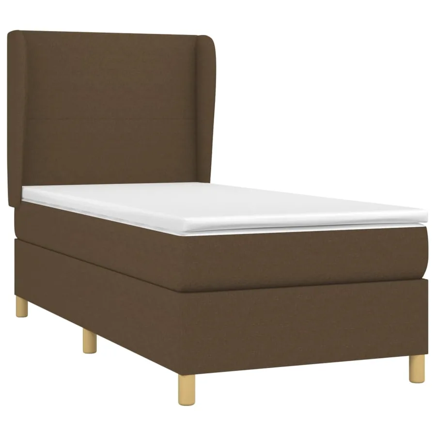 Sommier à lattes de lit avec matelas Marron foncé 80x200 cm - 3