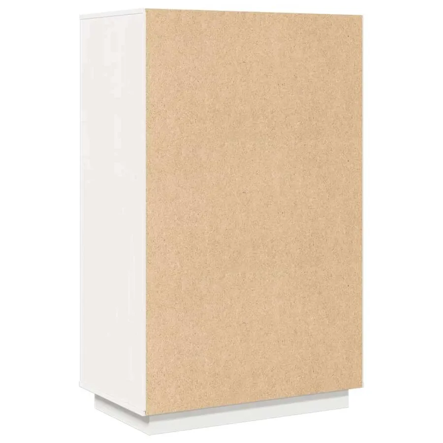 Buffet haut Blanc 67x40x108,5 cm Bois massif de pin - 8