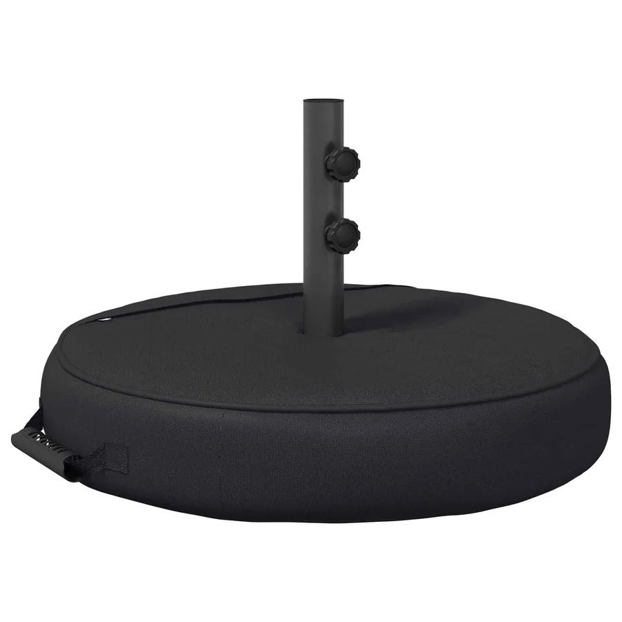 Base de parasol de patio 60 x 60 cm Acier Noir - 2