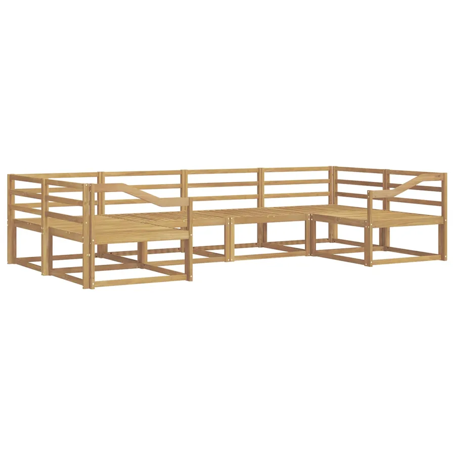 Ensemble de canapés d'extérieur 6 pcs Blanc - 2