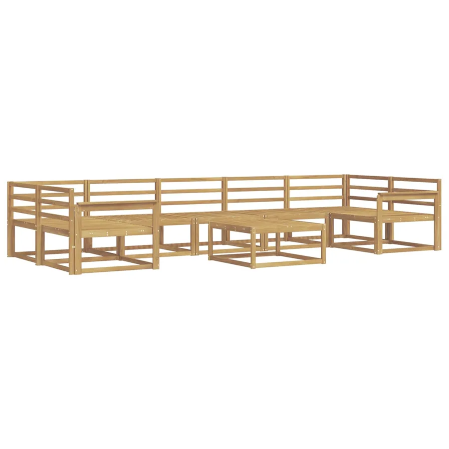 Ensemble de canapés d'extérieur 8 pcs Blanc - 2