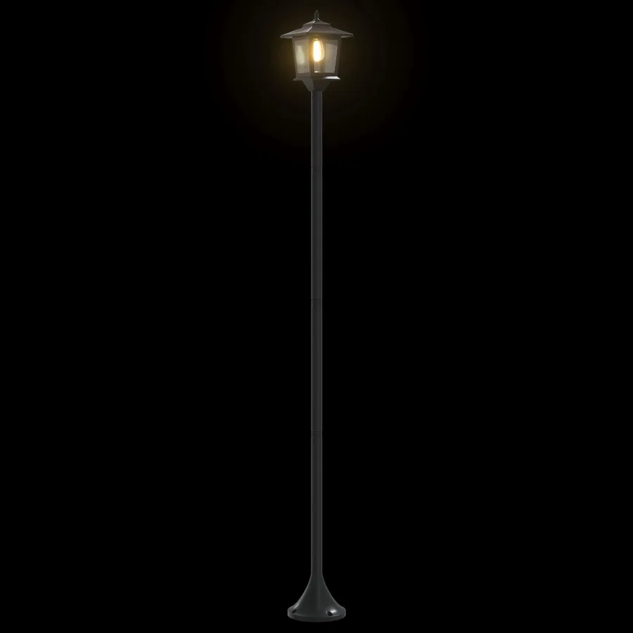 Ensemble de lampadaires 2 pc Noir 16 x 16 x 156 cm - 7