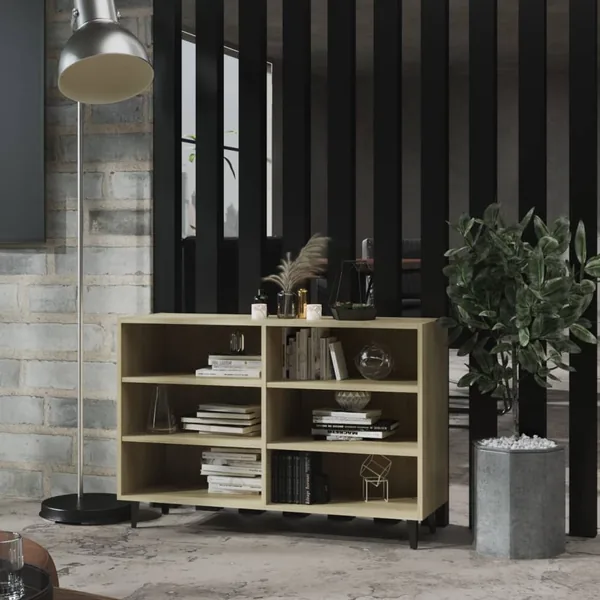 Buffet chêne sonoma 103,5x35x70 cm bois d'ingénierie