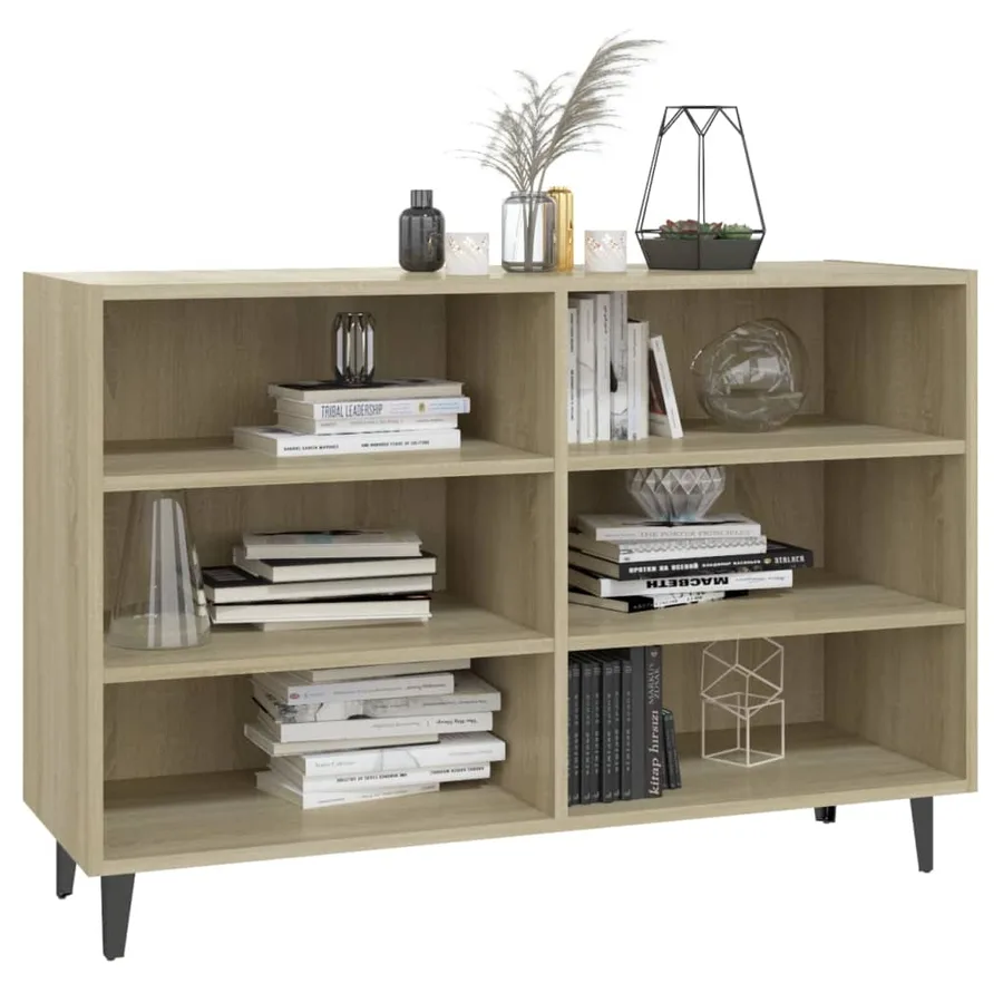 Buffet chêne sonoma 103,5x35x70 cm bois d'ingénierie - 3