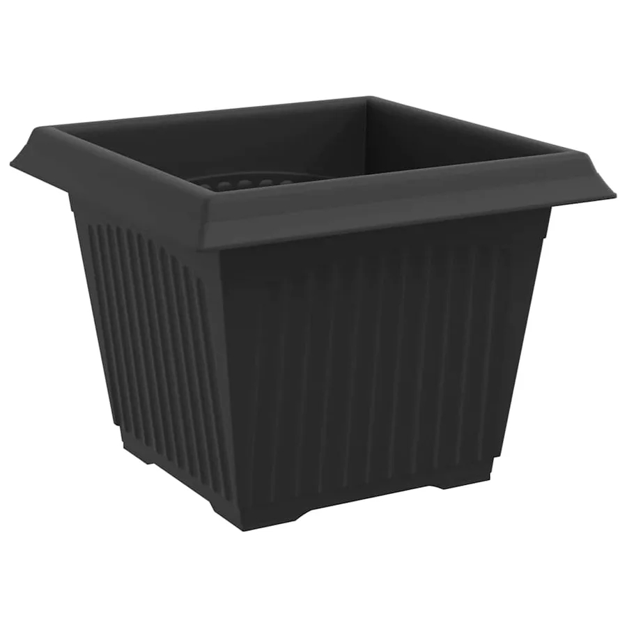 Pots de plantes 24 pcs Noir 23 x 23 x 17,5 cm Plastique - 6