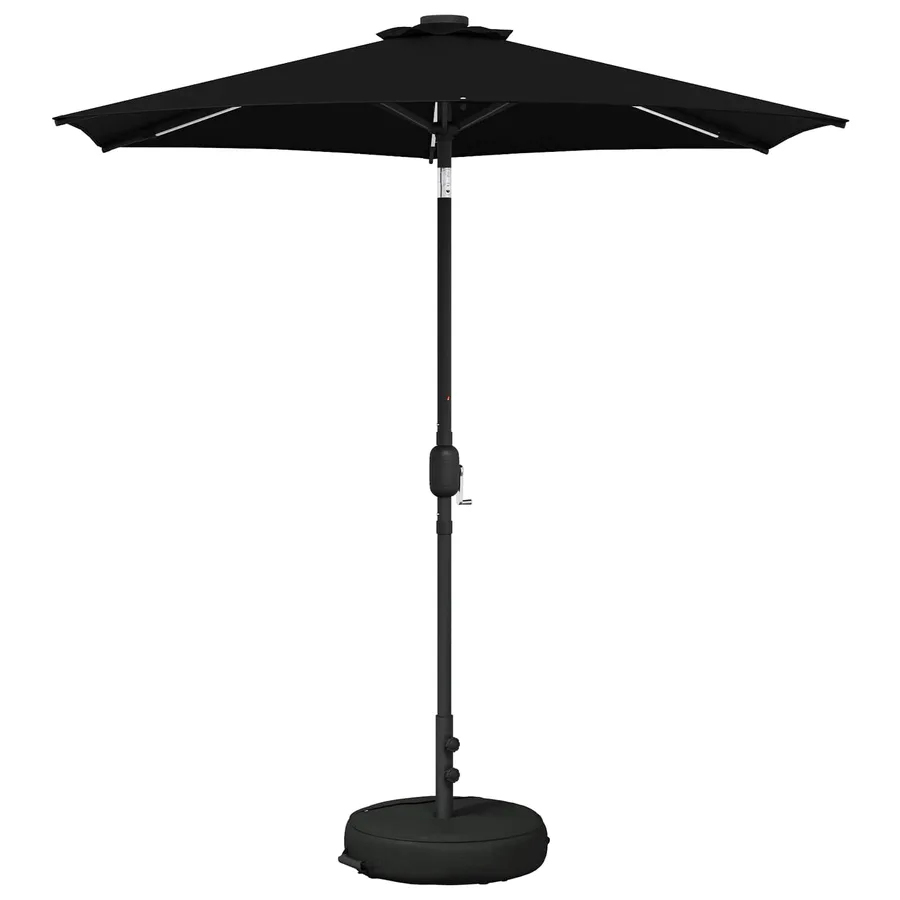 Parasol de jardin avec lumières LED et base 230 x 230 cm - 2