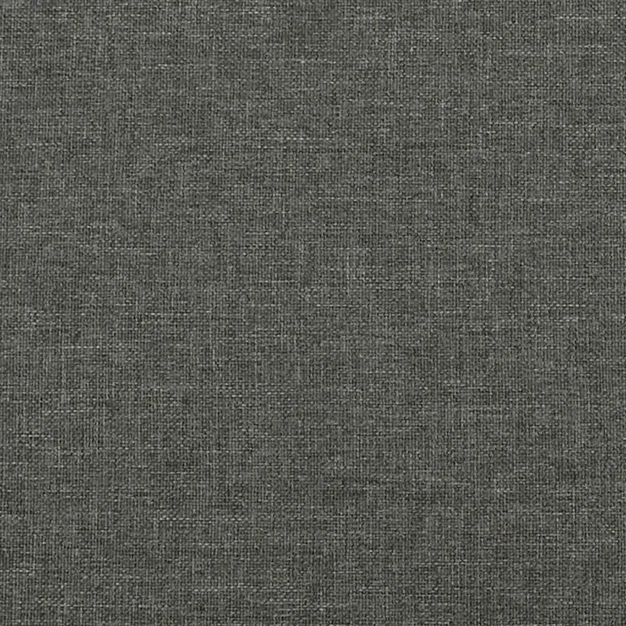 Cadre de lit sans matelas gris foncé 200x200 cm tissu - 8