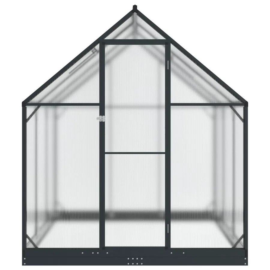 Serre de jardin avec porte Anthracite 183,5 x 183,5 x 207 cm - 4