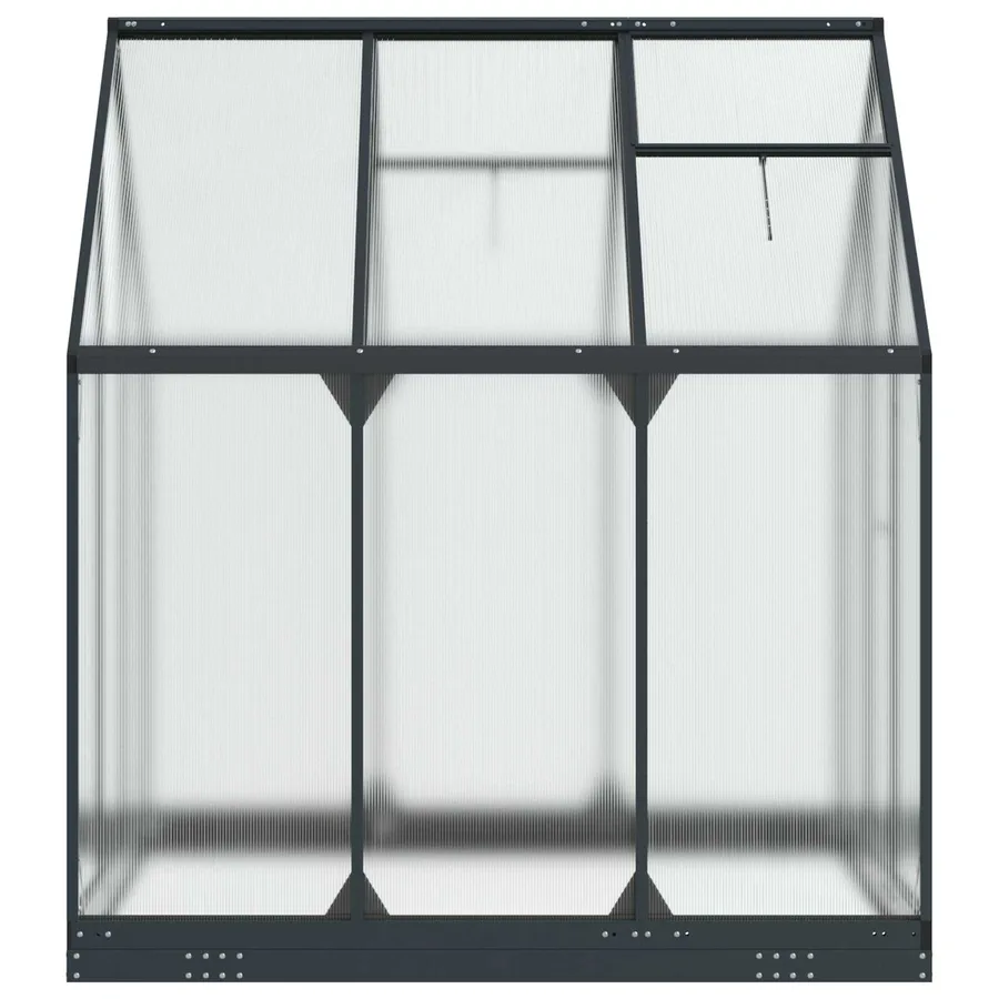 Serre de jardin avec porte Anthracite 183,5 x 183,5 x 207 cm - 5