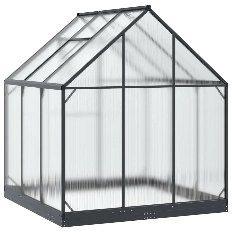 Serre de jardin avec porte Anthracite 183,5 x 183,5 x 207 cm - 6