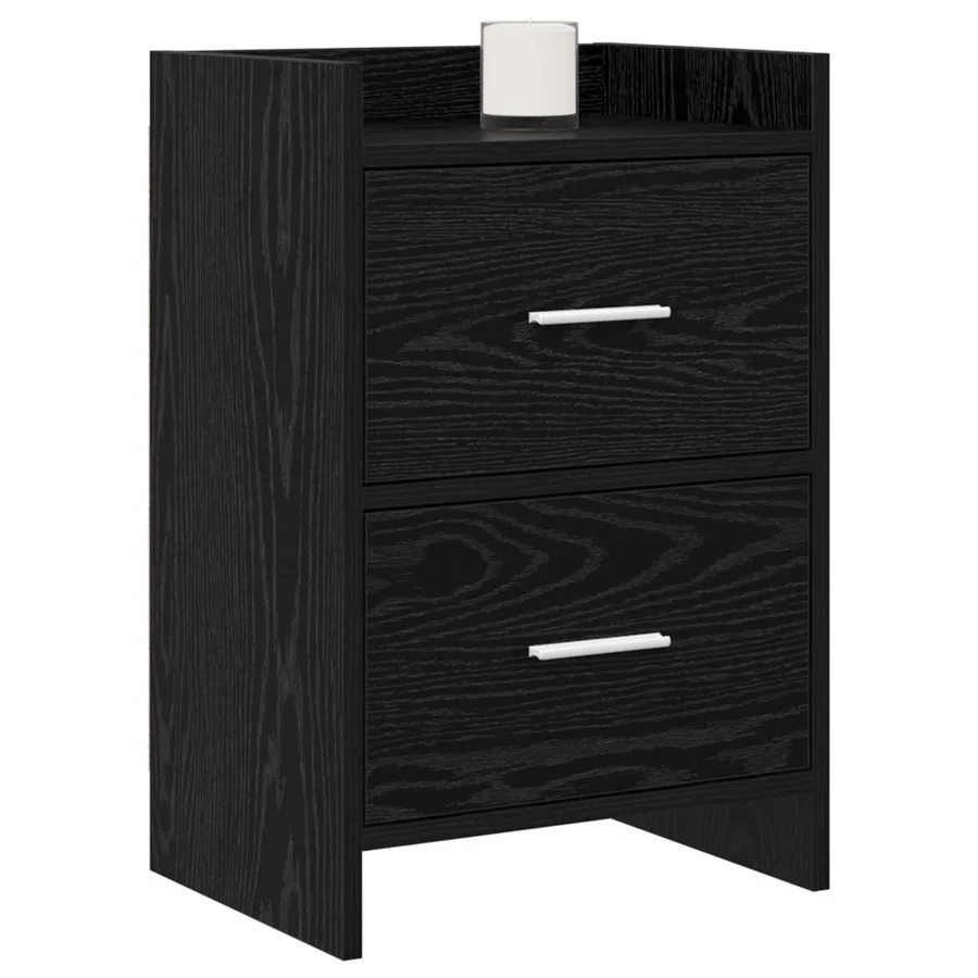 Tables de chevet 2 pcs Chêne noir 40 x 30 x 60 cm - 2