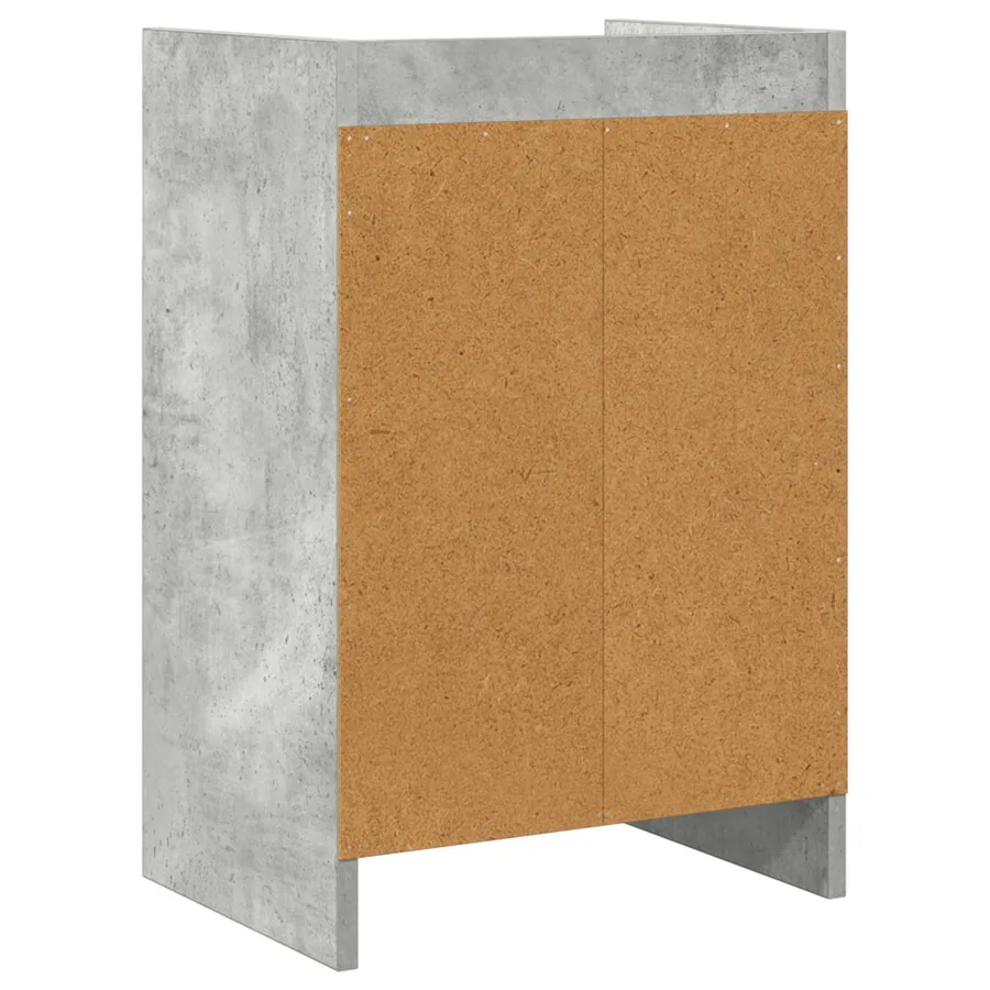Tables de chevet 2 pcs Gris béton 40 x 30 x 60 cm - 6