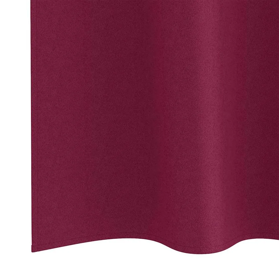 Rideaux occultants avec anneaux 2 pcs Bordeaux 140 x 140 cm - 6