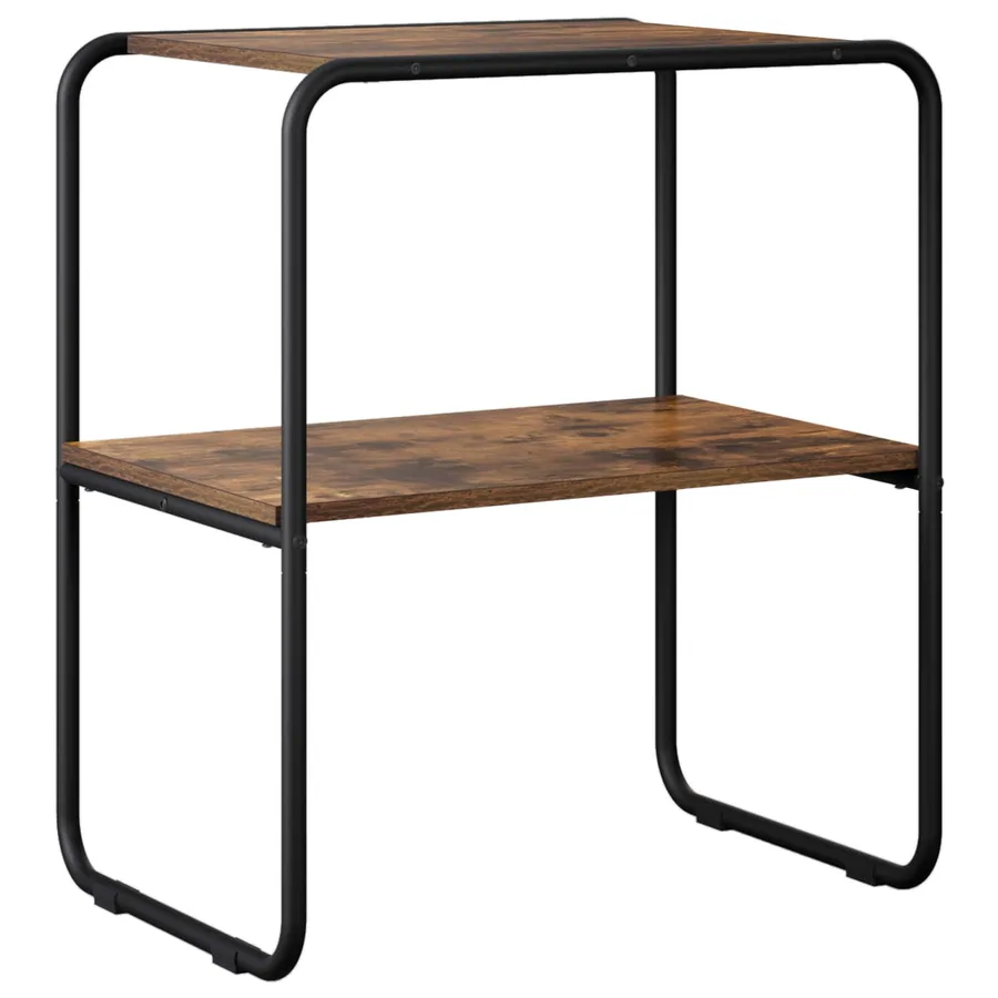 Table console Chêne fumé 80 x 42,5 x 70 cm Bois d'ingénierie - 2