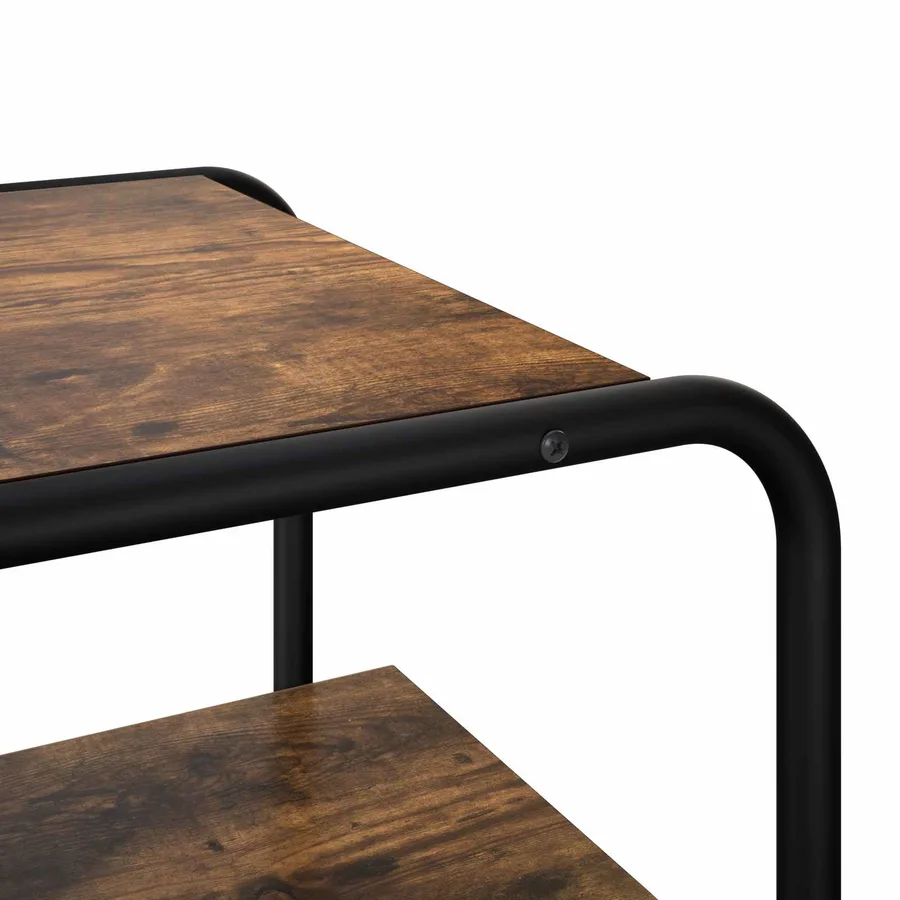 Table console Chêne fumé 80 x 42,5 x 70 cm Bois d'ingénierie - 6