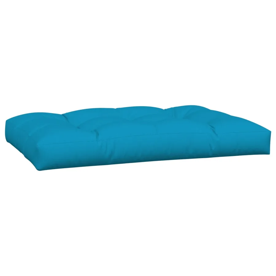 Coussins de palette lot de 2 bleu tissu - 4