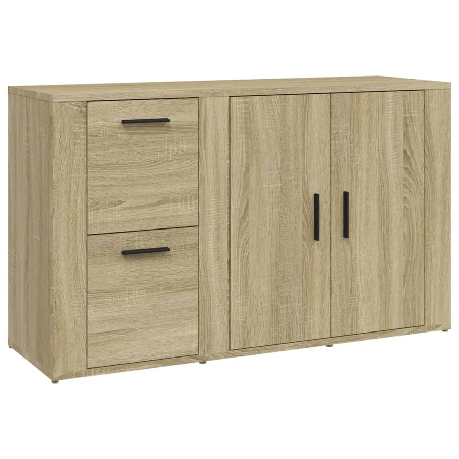 Buffet Chêne sonoma 100x33x59,5 cm Bois d'ingénierie - 2
