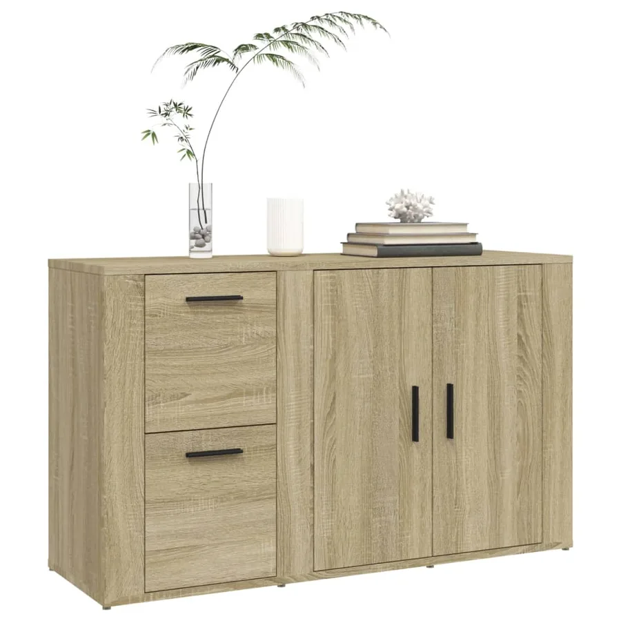Buffet Chêne sonoma 100x33x59,5 cm Bois d'ingénierie - 4