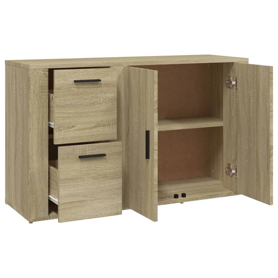 Buffet Chêne sonoma 100x33x59,5 cm Bois d'ingénierie - 8