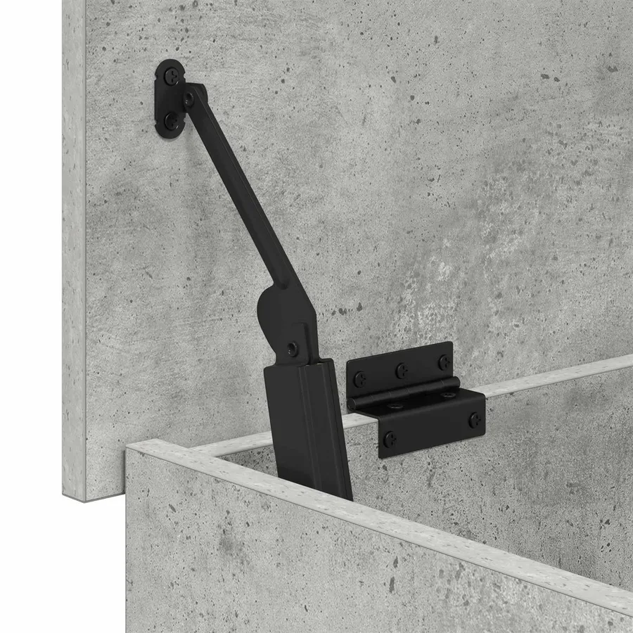 Coffre de rangement avec stockage Gris béton 100 x 40 x 50 cm - 8