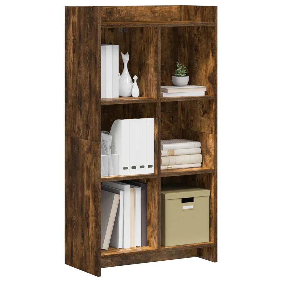 Bibliothèque Chêne fumé 59 x 30 x 111 cm Bois d'ingénierie - 3