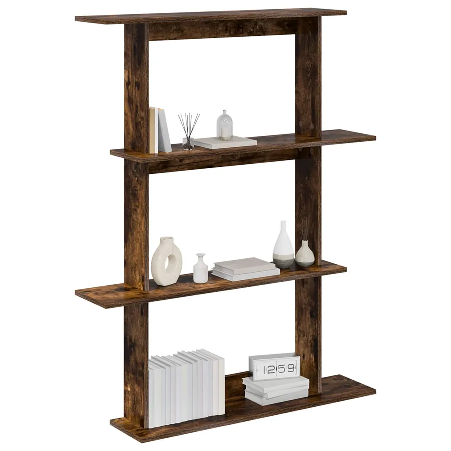 Étagère Murale Chêne fumé 100 x 20 x 126 cm Bois d'ingénierie - 2
