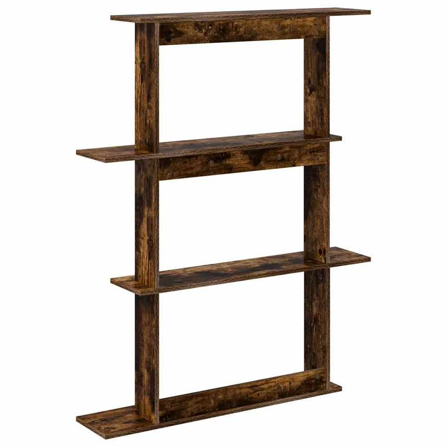 Étagère Murale Chêne fumé 100 x 20 x 126 cm Bois d'ingénierie - 5