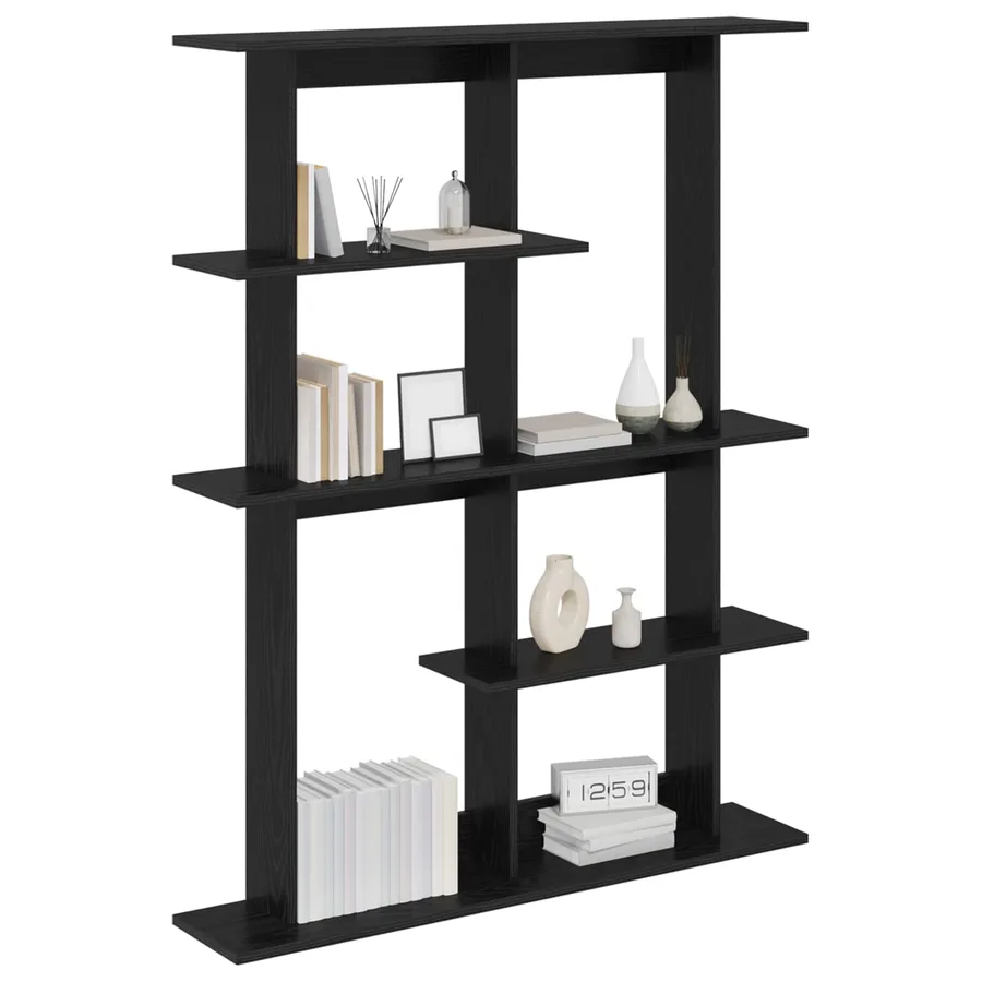 Étagère Murale Chêne noir 102 x 20 x 130 cm Bois d'ingénierie - 2
