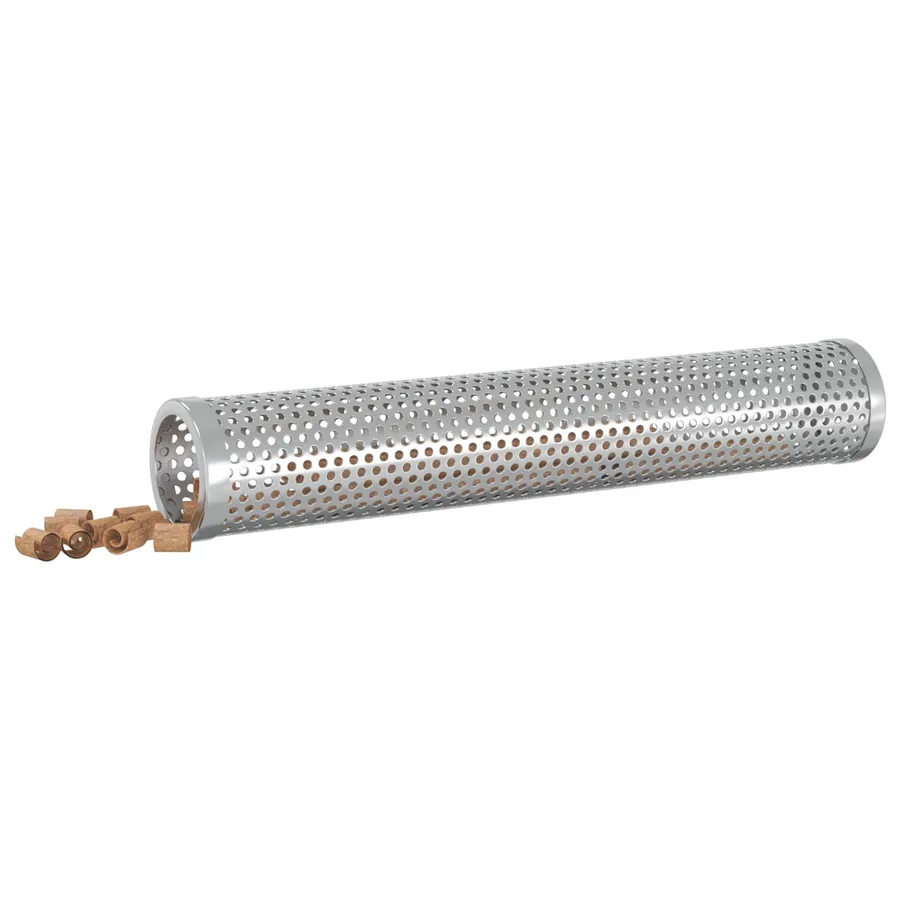 Tube à fumer 2 pcs Ø 5 x 30 cm Acier Inox 304 Argenté - 3