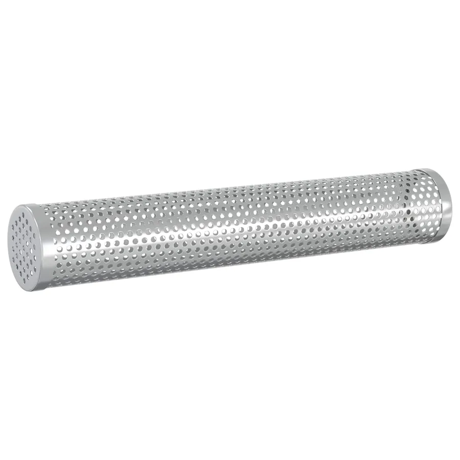 Tube à fumer 2 pcs Ø 5 x 30 cm Acier Inox 304 Argenté - 5
