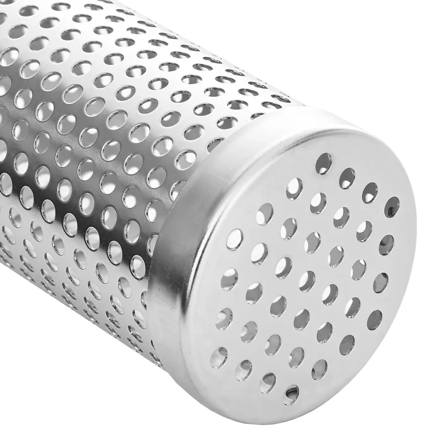 Tube à fumer 2 pcs Ø 5 x 30 cm Acier Inox 304 Argenté - 7