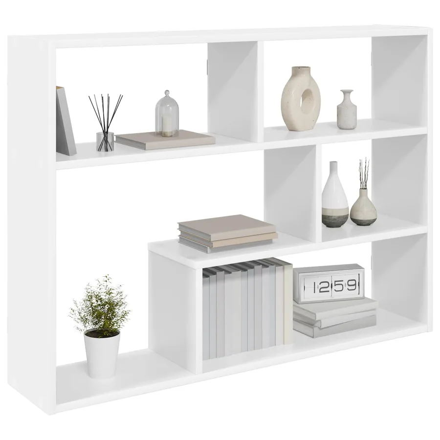 Étagère Murale Montage mural Blanc 95 x 20 x 69,5 cm - 2