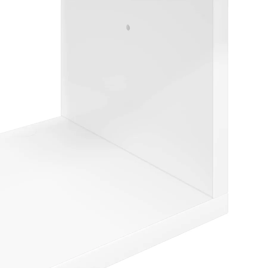 Étagère Murale Montage mural Blanc 95 x 20 x 69,5 cm - 6