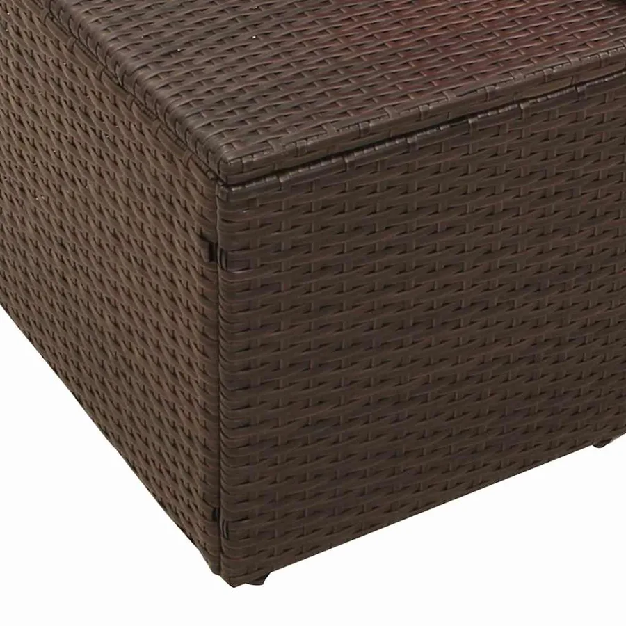 Canapé de jardin avec coussin 184 x 62 x 69 cm polyrotin - 7