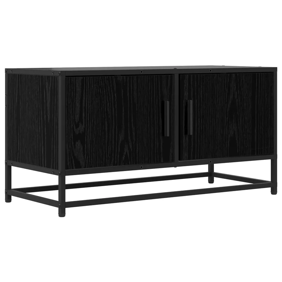 Meuble TV 80 x 34,5 x 40 cm Chêne noir Bois d'ingénierie