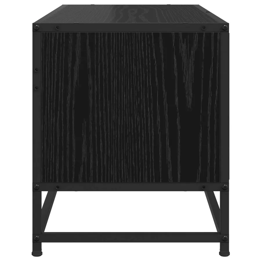 Meuble TV 80 x 34,5 x 40 cm Chêne noir Bois d'ingénierie - 4