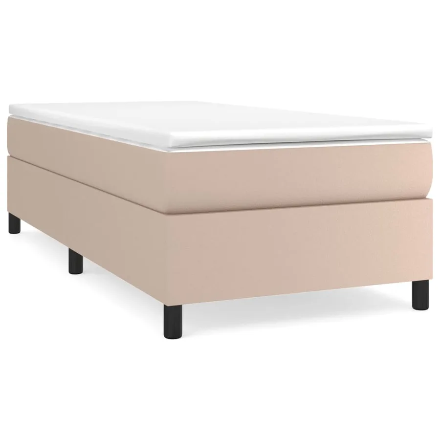 Sommier à lattes de lit avec matelas Cappuccino 90x200 cm - 2